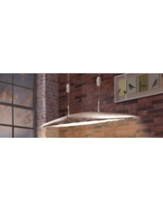 Suspension Led métal et verre Colmar 105 nickel - Fischer & Honsel Leluminaireled.com 2