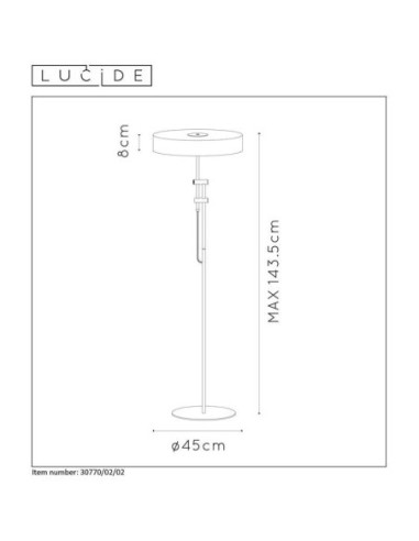 Lampadaire Led Giada  - Lucide Leluminaireled.com