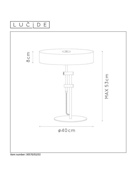 Lampe de table Led Giada  - Lucide Leluminaireled.com