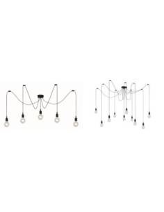 Suspension type araignée multi douilles silicone - Lucide - Fix Leluminaireled.com