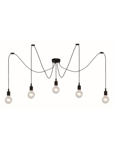 Suspension type araignée multi douilles silicone - Lucide - Fix Leluminaireled.com