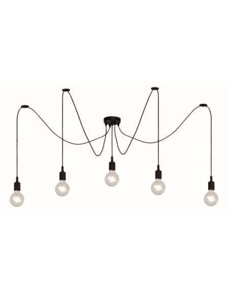 Suspension type araignée multi douilles silicone - Lucide - Fix Leluminaireled.com