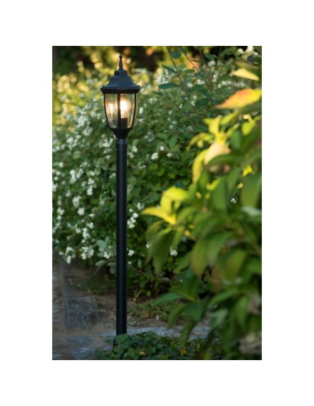 Lampadaire extérieur Tireno noir - Lucide Leluminaireled.com
