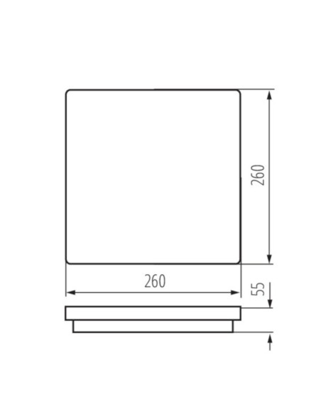 Plafonnier intérieur extérieur Led IP 54 Beno - Kanlux Leluminaireled.com