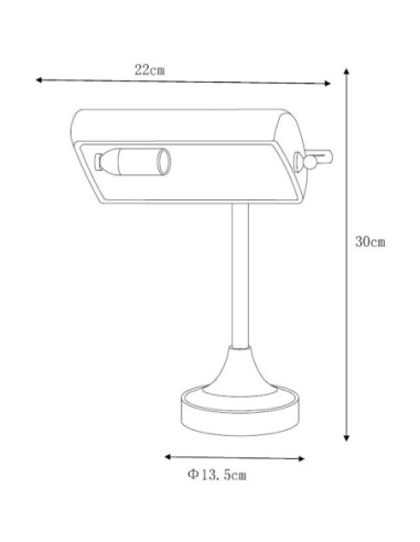 Lampe de table / bureau Led Banker verte - Lucide Leluminaireled.com