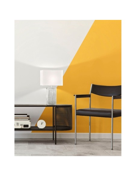 Lampe de table Flens grand modèle  grise et blanche - Fischer & Honsel Leluminaireled.com