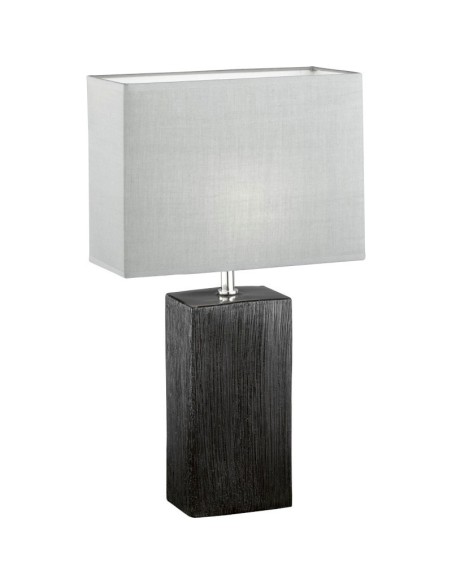 Lampe de table Flens grand modèle  noire et grise - Fischer & Honsel Leluminaireled.com
