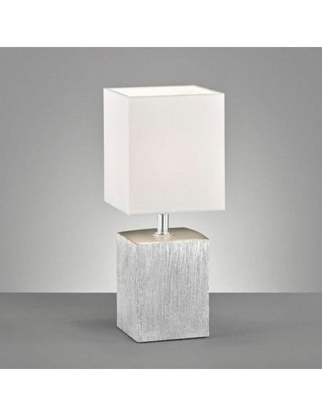 Lampe de table petit modèle  grise et blanche - Fischer & Honsel - Flens Leluminaireled.com