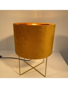 Lampe de table Aura grand modèle moutarde - Fischer & Honsel Leluminaireled.com 2