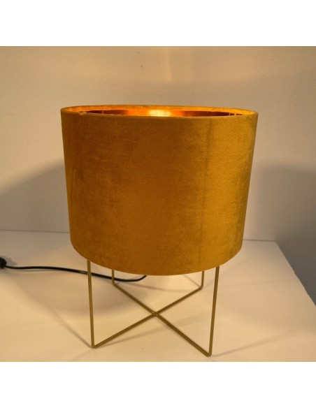 Lampe de table Aura grand modèle moutarde - Fischer & Honsel Leluminaireled.com