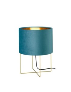 Lampe de table Aura grand modèle bleu canard - Fischer & Honsel Leluminaireled.com