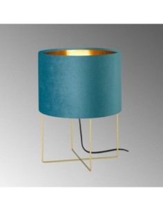 Lampe de table Aura grand modèle bleu canard - Fischer & Honsel Leluminaireled.com 2