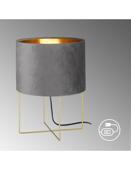 Lampe de table Aura grand modèle gris - Fischer & Honsel Leluminaireled.com