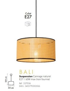Suspension  intérieure Led Bali - Sampa Helios Leluminaireled.com 2
