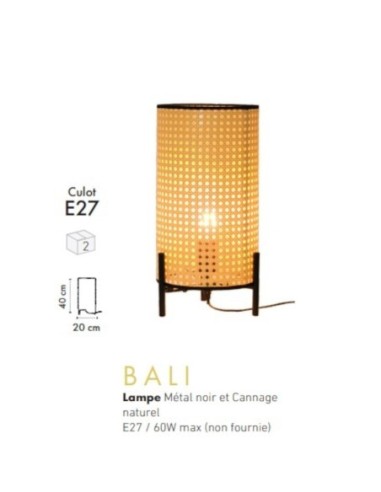 Lampe de table intérieure Led Bali - Sampa Helios Leluminaireled.com