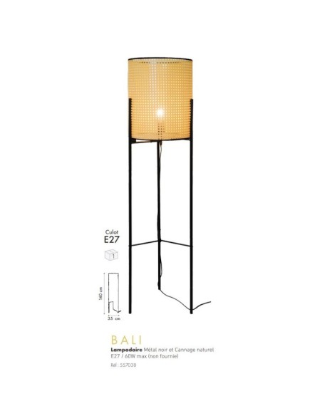 Lampadaire Led intérieur Bali - Sampa Helios Leluminaireled.com