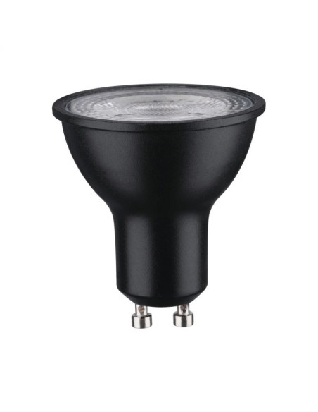 Ampoule Led GU10 dimmable 7W blanc chaud noire - Paulmann Leluminaireled.com