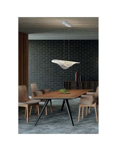 Suspension Led design José I Ballester éclairage blanc chaud - Mantra - Bianca Leluminaireled.com