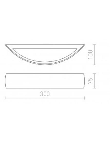 Applique  intérieure bi-directionnelle Crescent - Rendl Light Studio Leluminaireled.com