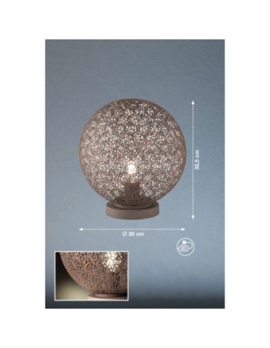 Lampe de table Led Willo rouille - Fischer & Honsel Leluminaireled.com