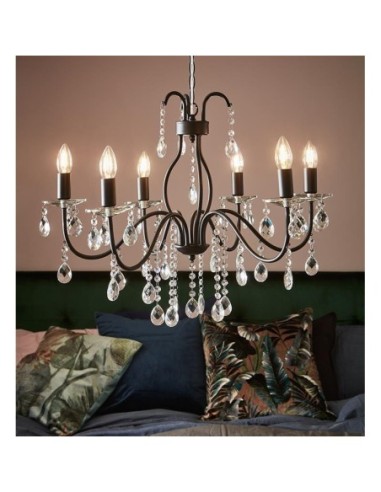 Suspension  baroque 6 points lumineux Mary - Markslöjd Leluminaireled.com