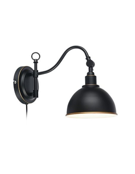 Applique Led Ekelund noire cuivrée - Markslöjd Leluminaireled.com