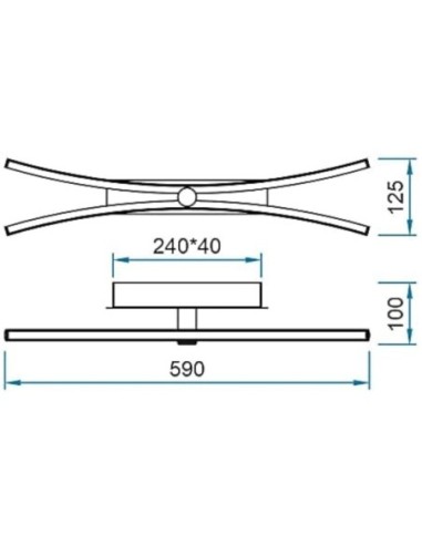 Applique murale intérieure Led  Jeri 24 Watts - Mantra Leluminaireled.com