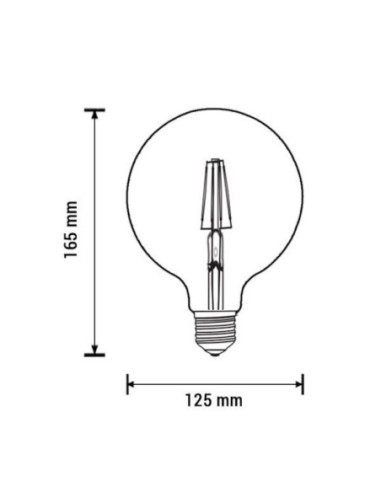 Ampoule Led filament globe E27 - Optonica Leluminaireled.com