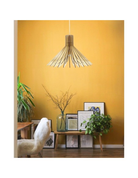 Suspension Led bois Ava - Atelier Loupiote Leluminaireled.com