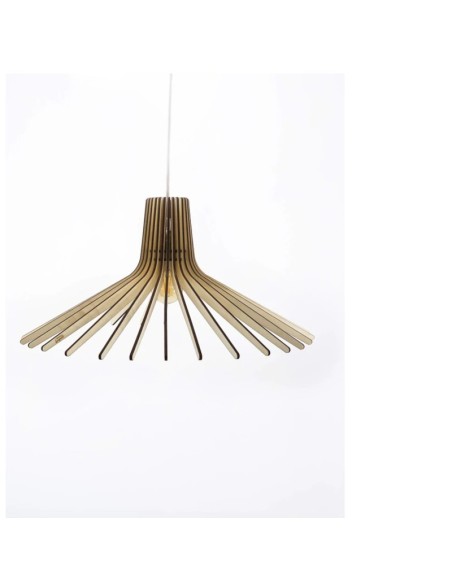 Suspension Led bois Azur - Atelier Loupiote Leluminaireled.com