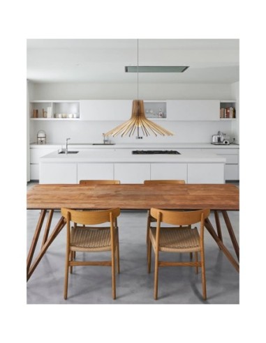 Suspension Led bois Azur - Atelier Loupiote Leluminaireled.com