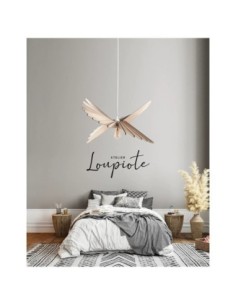 Suspension Led bois Albatros 65 - Atelier Loupiote Leluminaireled.com 2