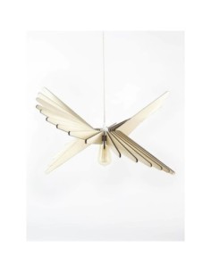 Suspension Led bois Albatros 100 - Atelier Loupiote Leluminaireled.com