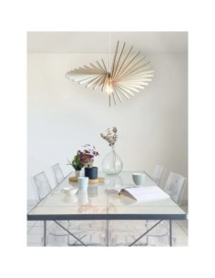 Suspension Led bois Albatros 100 - Atelier Loupiote Leluminaireled.com 2
