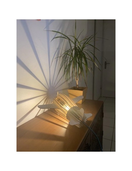 Lampe de table Led bois Antoine - Atelier Loupiote Leluminaireled.com