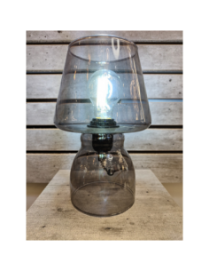 Lampe de table Naska fumée - Sampa Helios Leluminaireled.com 2