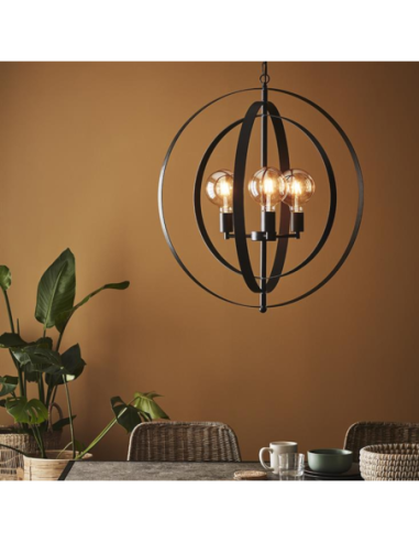 Suspension Led Orbit noire - Markslöjd Leluminaireled.com