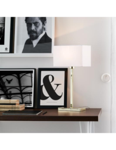 Lampe de table Savoy USB dorée - Markslöjd Leluminaireled.com 2