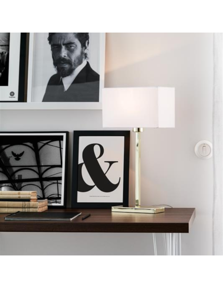 Lampe de table Savoy USB dorée - Markslöjd Leluminaireled.com