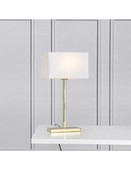 Lampe de table Savoy USB dorée - Markslöjd Leluminaireled.com