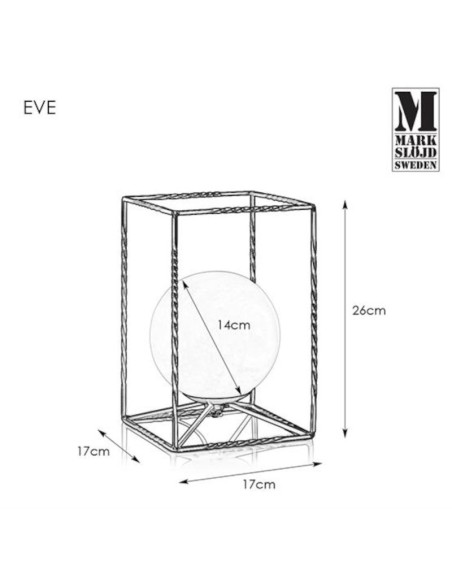 Lampe de table design Eve - Markslojd Leluminaireled.com