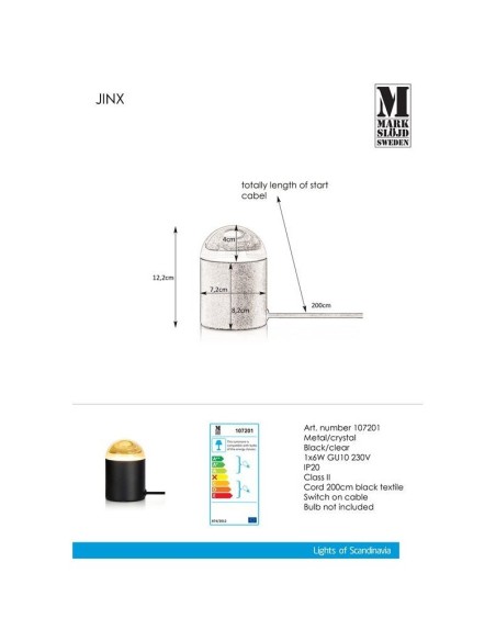 Lampe de table Jinx - Markslöjd Leluminaireled.com