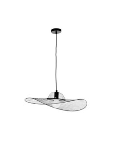 Suspension  intérieure Led métal noir Madison diamètre 60 cm - Sampa Helios Leluminaireled.com