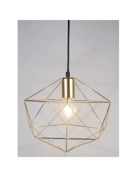 Suspension métal Led Vega or - Sampa Helios Leluminaireled.com