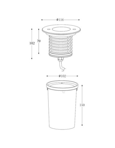Encastré  de sol  led rond I WW - Deko Light Leluminaireled.com