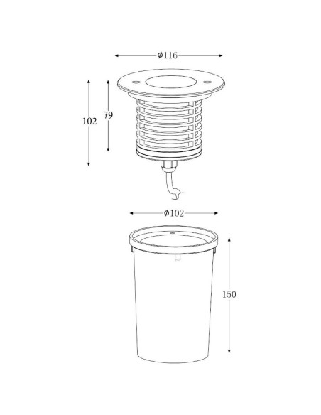 Encastré  de sol  led rond I WW - Deko Light Leluminaireled.com