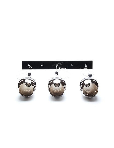 Suspension Led verre chromé Bunda 3 points lumineux - Deko Light Leluminaireled.com