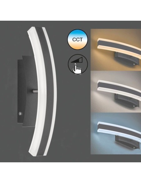 Applique Led variateur et CCT  noire  - Fisher & Honsel - Stiff TW Leluminaireled.com