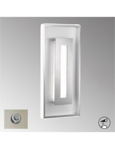 Applique Led intégrée métal chromé et brossé  - Fischer & Honsel - Bug Leluminaireled.com