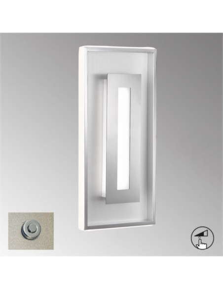 Applique Led intégrée métal chromé et brossé  - Fischer & Honsel - Bug Leluminaireled.com